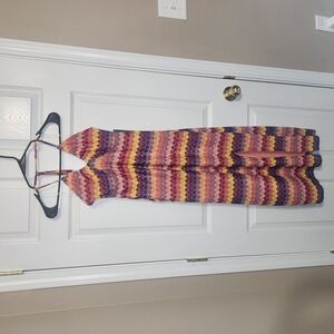 Wild Fable Pink and Purple Halter Sundress